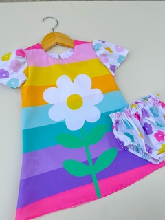 Vestido Lina flor + calcinha