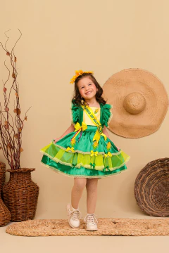 Vestido romper junino rainha do milho na internet