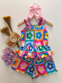 Conjunto Floflo tamanho 8 anos