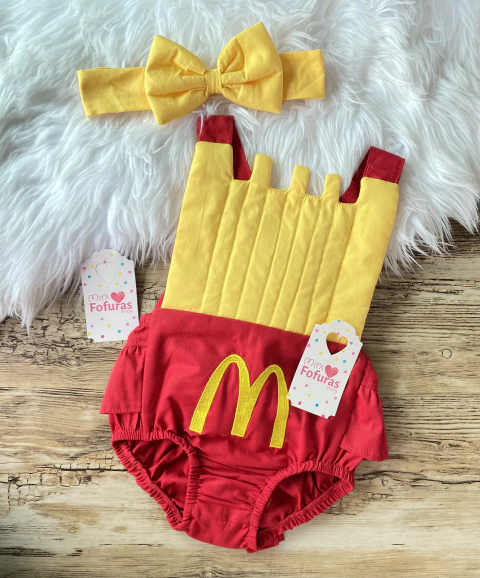 Romper Mc donalds + faixa