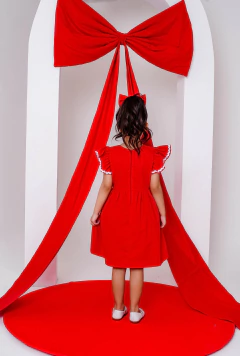 Vestido Beatriz vermelho - comprar online