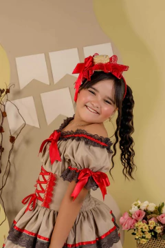 Vestido maria bonita arraia - loja online