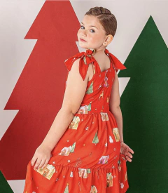 Vestido vermelho natal na internet