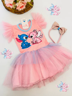 Fantasia vestido stitch rosa - comprar online