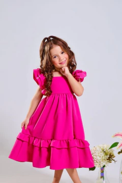 Vestido Júlia rosa Pink - Minifofurasbaby