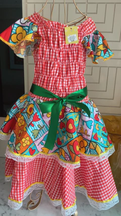 Vestido junino Margarida 8 anos - comprar online