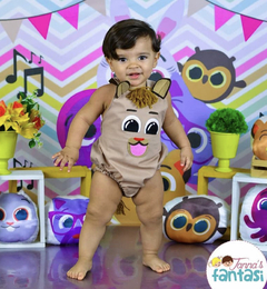 Romper Body bolo fofos leão