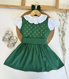 Vestido Louise verde - comprar online
