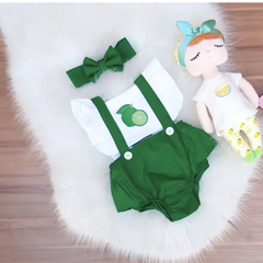 Romper limão fruta + faixa - comprar online