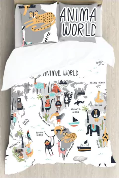 Set de cama plaza y media (REVERSIBLE BLANCO LISO PERCAL) (a pedido) - comprar online