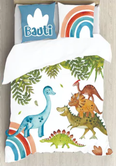 Set de cama plaza y media (REVERSIBLE BLANCO LISO PERCAL) (a pedido) - PININNA DECO