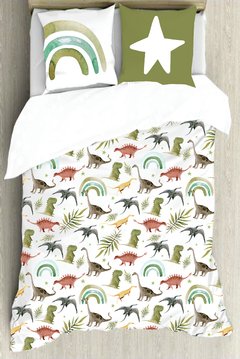 Set de cama plaza y media (REVERSIBLE BLANCO LISO PERCAL) (a pedido) - comprar online
