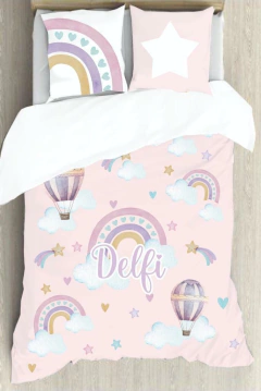 Acolchado cama plaza y media (REVERSIBLE BLANCO LISO PERCAL) (a pedido) - tienda online