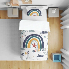Imagen de Acolchado cama plaza y media (REVERSIBLE BLANCO LISO PERCAL) (a pedido)