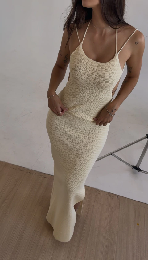 VESTIDO TRANCOSO MANTEIGA - comprar online