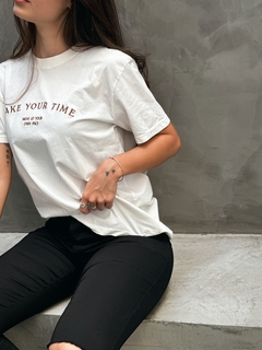 T-SHIRT TAKE YOUR OFF WHITE - loja online