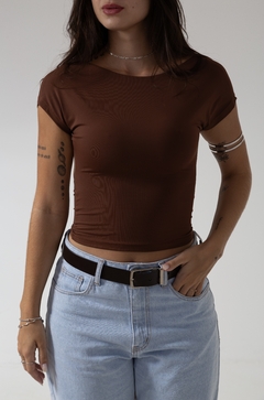 BLUSA ARIANNA MARROM