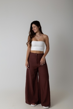 WIDE LEG MARROM - loja online
