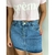 Mini Saia Jeans Claro Barra Desfiado na internet