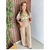 Calça Feminina Alfaiataria Pantalona Com Cinto Encapado