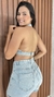 Bermuda Jeans Lia Com Brilho Barra Feita Crisconf - loja online