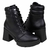 Bota Feminina Vizzano Coturno Salto Bloco Tratorada Original - comprar online