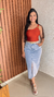 Cropped Manga Unica Com Bojo Detalhe Minimalista Crisconf - comprar online