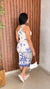 Vestido Alça Unica Estampado Com Bojo E Fenda Crisconf - comprar online