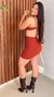 Conjunto Saia Cropped Curto Com Aplicações Tachas Crisconf na internet