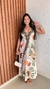Vestido Indiano Frente Unica Estampado Crisconf