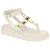Sandalia Papete Com Tachas Na Correia Fecho Lateral Moleca