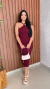 Vestido Midi Canelado Costa Nua Com Bojo Crisconf - Crisconf-Vestuários e Acessórios