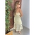 Vestido Mido Flower Rendado Amarração No Pescoço - comprar online