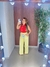 Blusa Malha Frente Unico Com Bojo Detalhe Laços Cravejado Crisconf