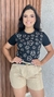 T. Shirt Estampada Algodão Gola Redonda Florzinha Crisconf - comprar online