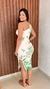 Vestido Alça Unica Estampado Com Bojo E Fenda Crisconf - loja online