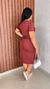 Vestido Midi Amarração Na Frente Manga Curta Crisconf - comprar online