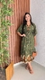 Vestido Longo Com Mangas Amplas Estampado Crisconf - Crisconf-Vestuários e Acessórios