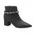 Bota Feminina Mariotta Salto Bloco Bico Fino Strass Brilho