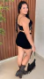 Conjunto Veludo Top Saia Com Franjas Courino - comprar online