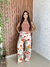Calça Pantalona Estampado Lastex Costa Crisconf na internet