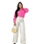 Camisa Feminino Viscoline Detalhes Em Grippe Manga Longa Fechamento Botoes - comprar online