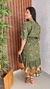 Vestido Longo Com Mangas Amplas Estampado Crisconf - comprar online