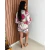 Conjunto Estampado Short Curto Cropped Amarração - loja online