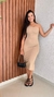 Vestido Midi Ana Ruga Costa De alça Com Bojo Crisconf na internet