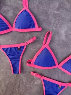 Bikini Aruba Azul y Rosa - tienda online