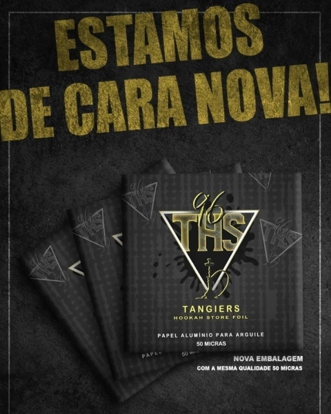 Aluminio Tangiers Hookah Store Foil 50 folhas / 50 micras