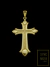 Pingente Cruz G com Corda Central Banhado a Ouro 18K - comprar online