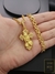 Corrente Cadeado 70cm 5mm Fecho Canhão Banhada a Ouro 18K + Pingente Cruz com Mão Orando Cravejado na internet