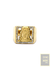 Anel Face de Cristo Cravejado Banhado a Ouro 18K - SYNC MORE JOIAS